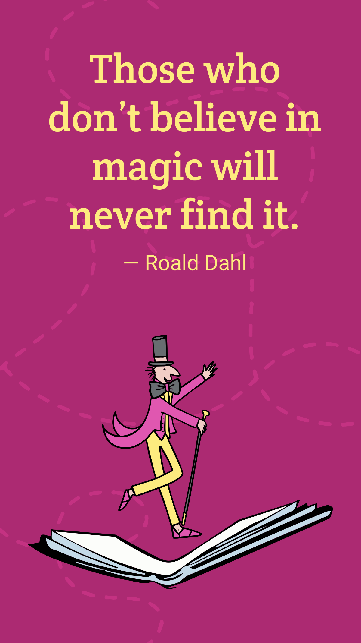 Roald Dahl Day Quote Template