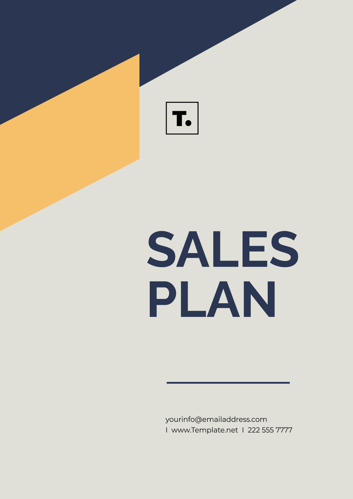Free Sales Plan Template to Edit Online