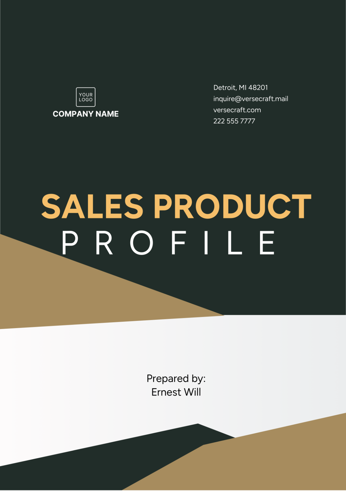 Free Sales Product Profile Template to Edit Online
