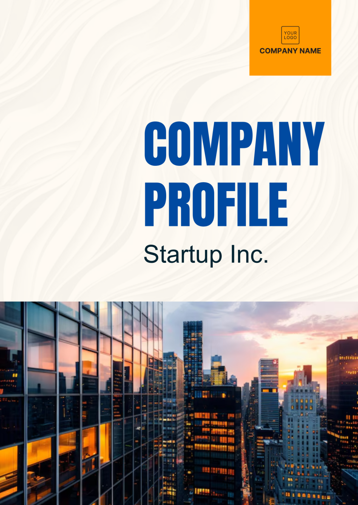 Free Startup Company Profile Template to Edit Online