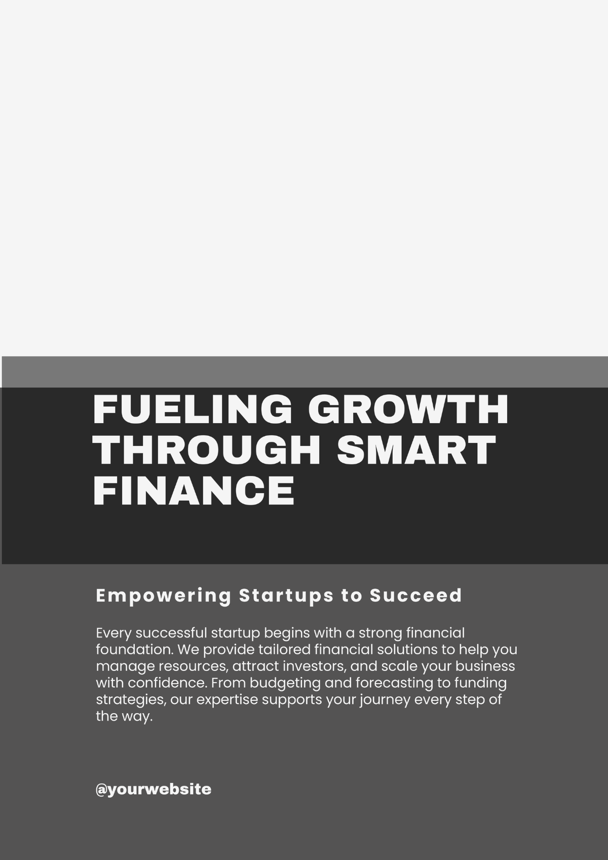 Free Startup Financial Poster Template to Edit Online
