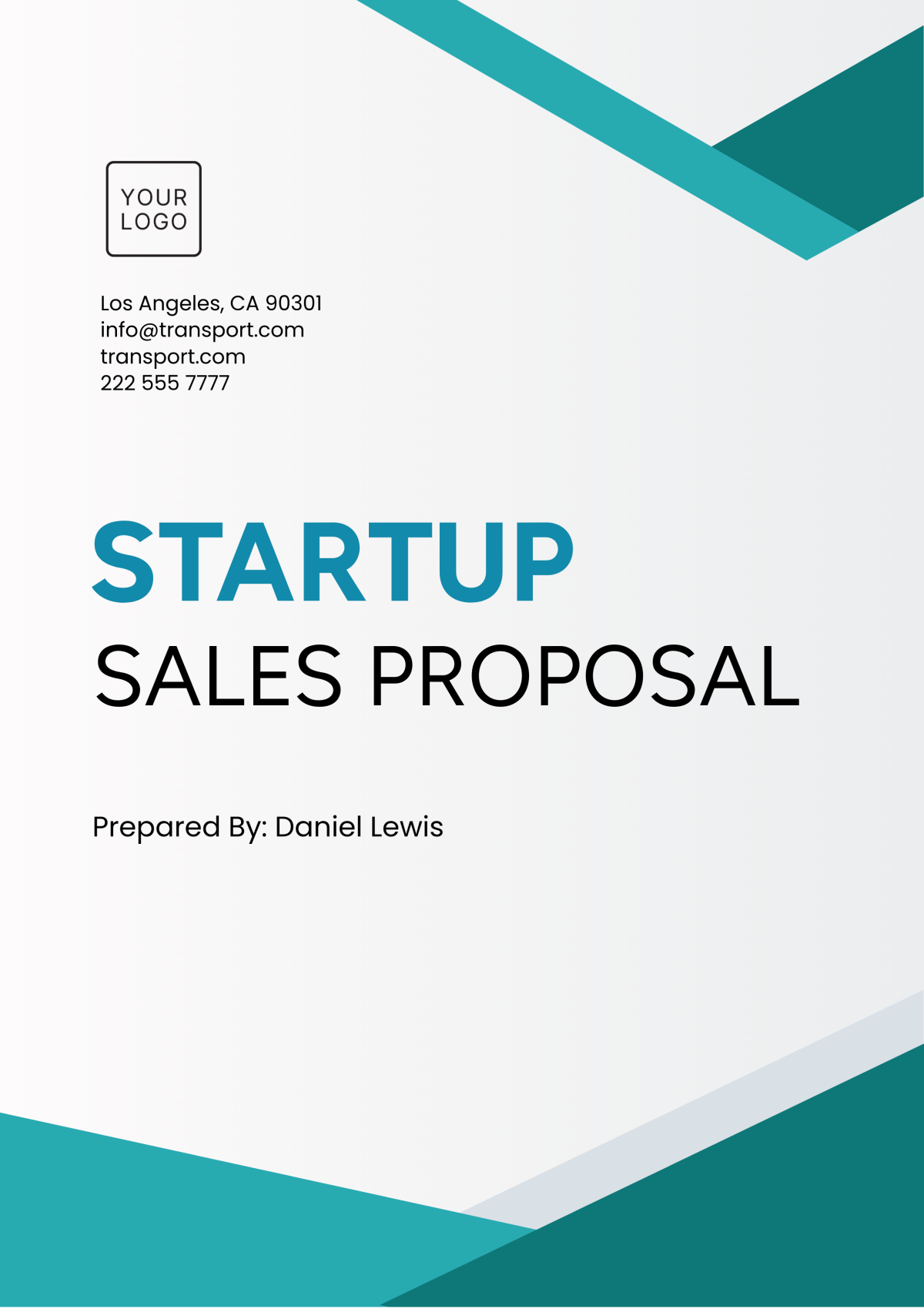 Free Startup Sales Proposal Template to Edit Online