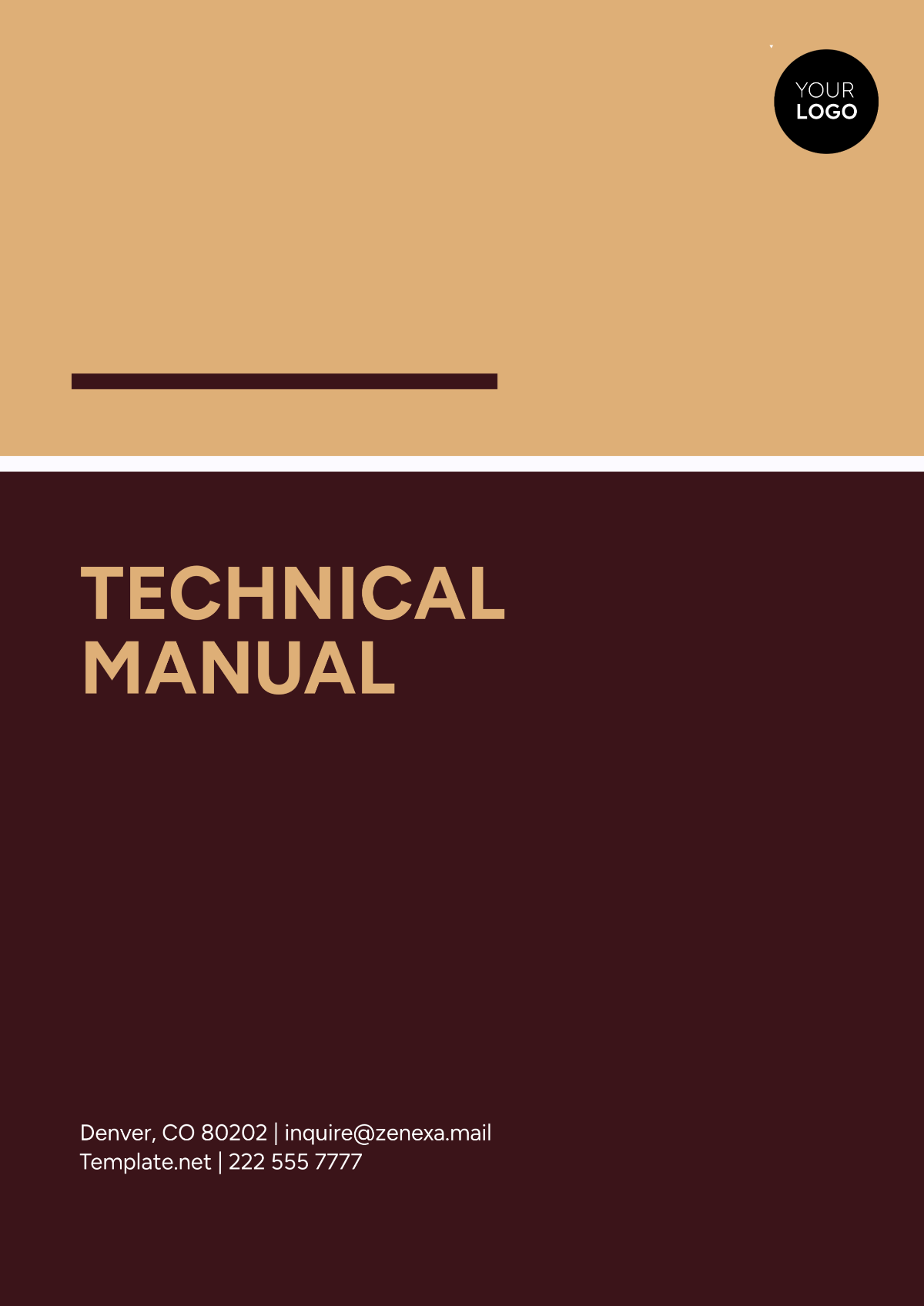 Free Technical Manual Template to Edit Online