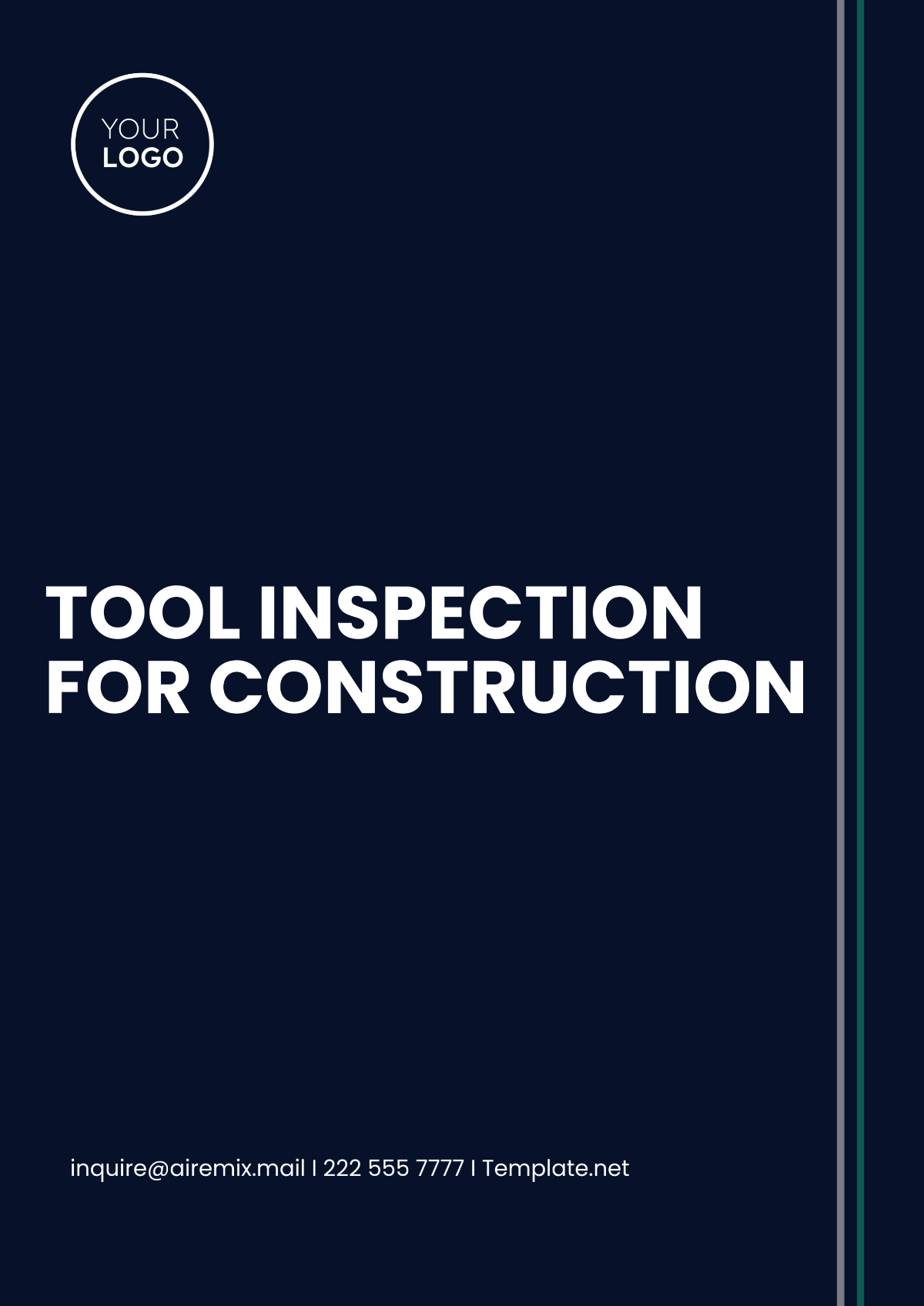 Tool Inspection for Construction Template